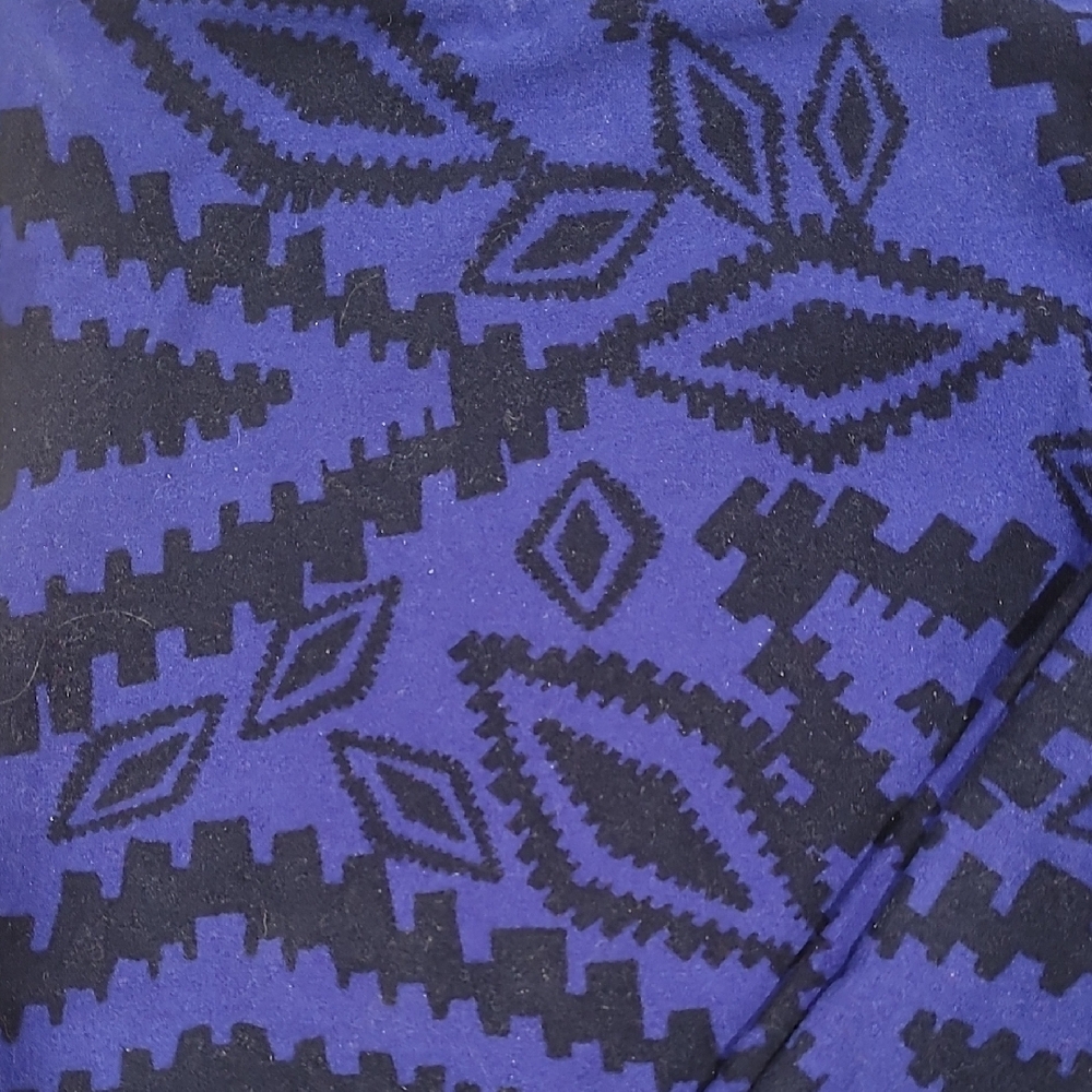 Lularoe Blue and Black Patterned Leggings size TC2 - Picture 2 of 4